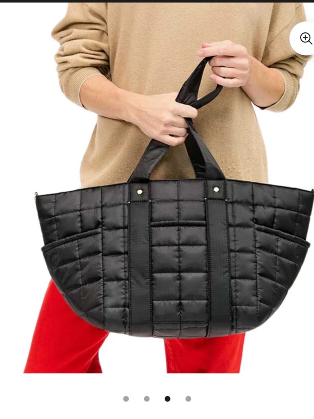 Clare V Le Box Sportif quilted tote -great for travel